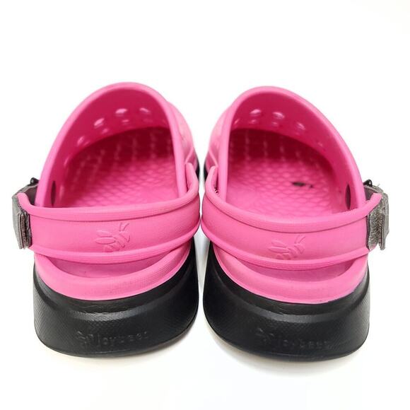 Joybees Clog Shoes Size Womens 9 Mens 7 Pink Black Slip On Shoe​ - Picture 6 of 12